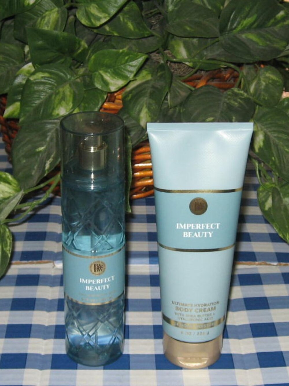BBW Imperfect Beauty Fine Fragrance Mist & Body Cream Lot of 2 NEW